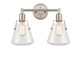Innovations - 422-2W-SN-7CL - Two Light Bath Vanity - Satin Nickel