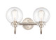 Innovations - 437-2W-SN-CL - Two Light Bath Vanity - Satin Nickel