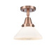 Innovations - 447-1C-AC-G4471-LED - LED Flush Mount - Caden - Antique Copper