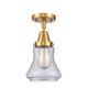 Innovations - 447-1C-SG-G194 - One Light Flush Mount - Caden - Satin Gold