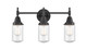 Innovations - 447-3W-BK-G314-LED - LED Bath Vanity - Caden - Matte Black