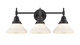 Innovations - 447-3W-BK-W-LED - LED Bath Vanity - Caden - Matte Black