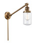 Innovations - 237-BB-G312-LED - LED Swing Arm Lamp - Franklin Restoration - Brushed Brass