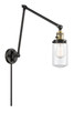 Innovations - 238-BAB-G312 - One Light Swing Arm Lamp - Franklin Restoration - Black Antique Brass