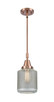 Innovations - 447-1S-AC-G262-LED - LED Mini Pendant - Caden - Antique Copper