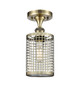 Innovations - 516-1C-AB-M18-AB - LED Semi-Flush Mount - Downtown Urban - Antique Brass