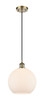 manufacturer_finish:Antique Brass|manufacturer_glass:Cased Matte White Athens|light_output:220.00lm|color_temperature:2200K|cri:99