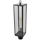 Norwell Lighting - 1188-MB-CL - One Light Outdoor Post Mount - Capture - Matte Black
