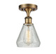 Innovations - 516-1C-BB-G275 - One Light Semi-Flush Mount - Ballston - Brushed Brass