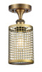 Innovations - 516-1C-BB-M18-BB - LED Semi-Flush Mount - Downtown Urban - Brushed Brass