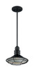 Nuvo Lighting - 60-7033 - One Light Pendant - Blue Harbor - Gloss Black / Silver