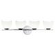 Matteo Lighting - S04204CHOP - Four Light Vanity - Uptowne - Chrome