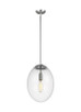 Visual Comfort Studio - 6801801EN7-04 - One Light Pendant - Leo H.G. - Satin Aluminum