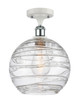 Innovations - 516-1C-WPC-G1213-10 - One Light Semi-Flush Mount - Ballston - White Polished Chrome