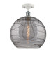 Innovations - 516-1C-WPC-G1213-14SM - One Light Semi-Flush Mount - Ballston - White Polished Chrome