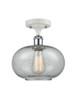 Innovations - 516-1C-WPC-G247 - One Light Semi-Flush Mount - Ballston - White Polished Chrome
