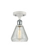 Innovations - 516-1C-WPC-G275-LED - LED Semi-Flush Mount - Ballston - White Polished Chrome