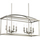 Progress Lighting - P400033-126 - Eight Light Chandelier - Piedmont - Burnished Silver
