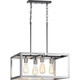 Progress Lighting - P400112-135 - Four Light Chandelier - Union Square - Stainless Steel