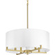 Progress Lighting - P500108-078 - Four Light Pendant - Palacio - Vintage Gold
