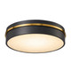 Artcraft - AC6991BB - LED Flush Mount - Dax - Black Brass
