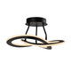Artcraft - AC7078BK - LED Semi-Flush Mount - Wave - Black