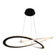 Wave LED Chandelier (AC7079BK)