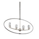 Artcraft - AC7454 - LED Chandelier - Kingsford - Slate & brushed nickel