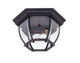 Artcraft - AC8096BK - Two Light Outdoor Flush Mount - Classico - Black