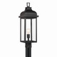 Artcraft - AC8183BK - One Light Outdoor Post Mount - Madrid - Black