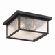 Estate Three Light Outdoor Flush Mount (AC9276BK)