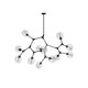 Organic 12 Light Chandelier (JA14022BK)