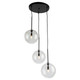 Pinpoint Three Light Pendant (SC13193BK)