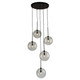 Artcraft - SC13195BK - Five Light Pendant - Pinpoint - Black