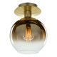 Morning Mist One Light Semi-Flush Mount (SC13280GD)