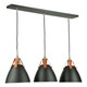 Tote Three Light Island Pendant (SC13324BK)