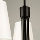 Rhythm Three Light Chandelier (SC13333BK)