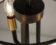 Coco Three Light Semi-Flush Mount (SC13344BK)