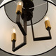 Coco Three Light Semi-Flush Mount (SC13344BK)