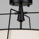 Pullman Three Light Semi-Flush Mount (SC13362BK)