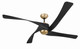 Craftmade - VNN58FBSB4 - 58 Ceiling Fan - Venn 58 Indoor Ceiling Fan - Flat Black/Satin Brass