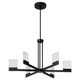 Oxygen - 3-650-15 - LED Chandelier - Gamma - Black