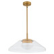 Oxygen - 3-659-56 - LED Pendant - Eros - Brushed Brass