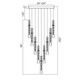 Petra LED Chandelier (1723P24-17-624)