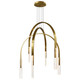 CWI Lighting - 1725P38-6-624 - LED Chandelier - Curva - Brass