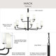 Mack Nine Light Chandelier (P400478-31M)