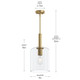 Reines One Light Pendant (P500509-191)