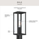 Ryle One Light Outdoor Post Mount (P540113-31M)