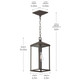 Cantley One Light Outdoor Pendant (P550147-020)