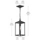 Cantley One Light Outdoor Pendant (P550147-31M)